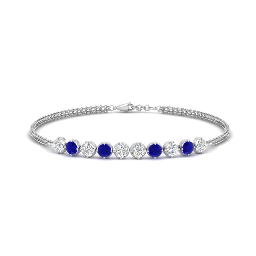 Diamond Anniversary Chain Bracelet
