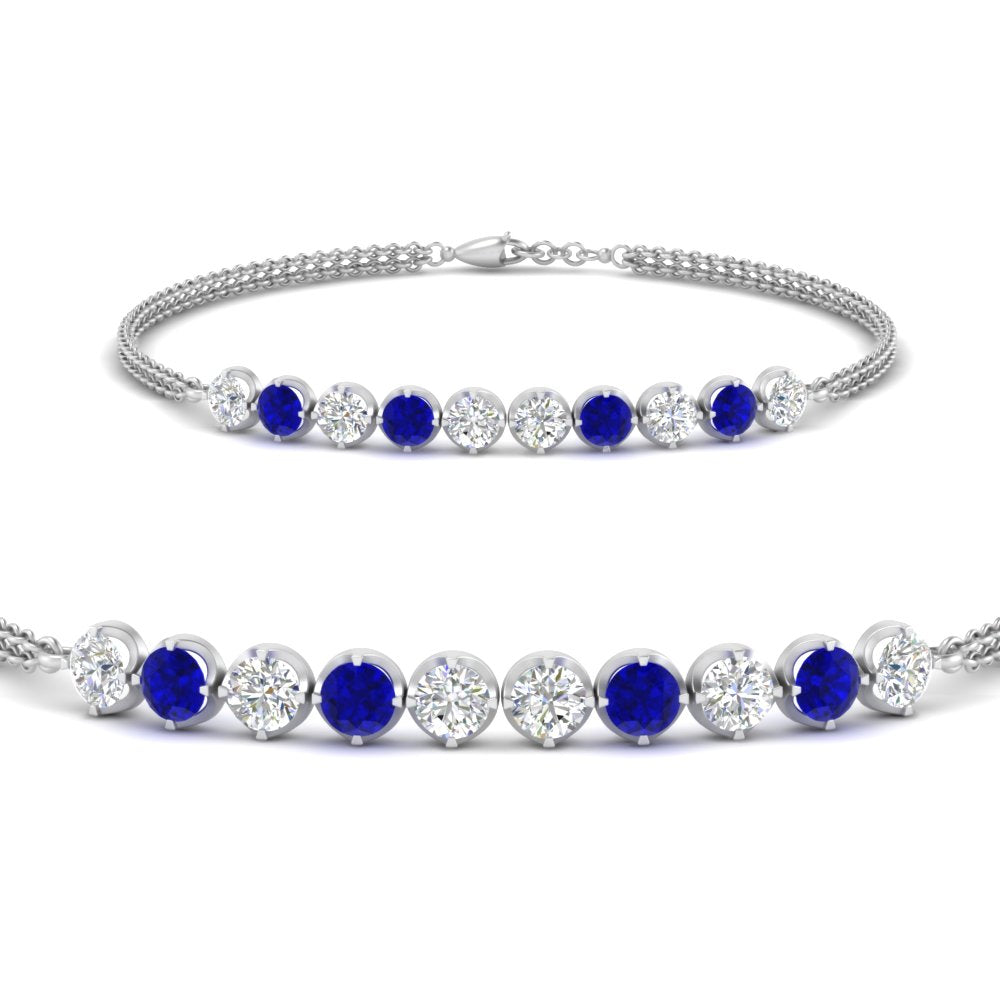 Diamond Anniversary Chain Bracelet
