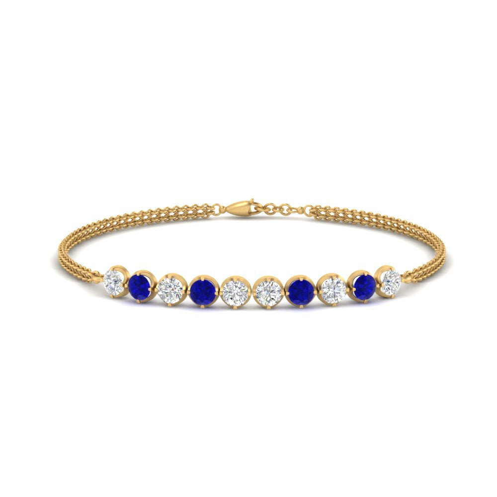 Diamond Anniversary Chain Bracelet