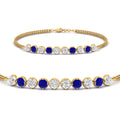 Thumbnail 37 - Dual Chain Round Diamond Bar Bracelet