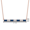 Load image into Gallery viewer, sapphire-baguette-bar-diamond-necklace-in-FD-PD86790GSABL-NL-RG