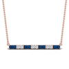 Load image into Gallery viewer, sapphire-baguette-bar-diamond-necklace-in-FD-PD86790GSABL-NL-RG