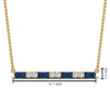 Load image into Gallery viewer, sapphire-baguette-bar-diamond-necklace-in-FD-PD86790GSABL-NL-YG