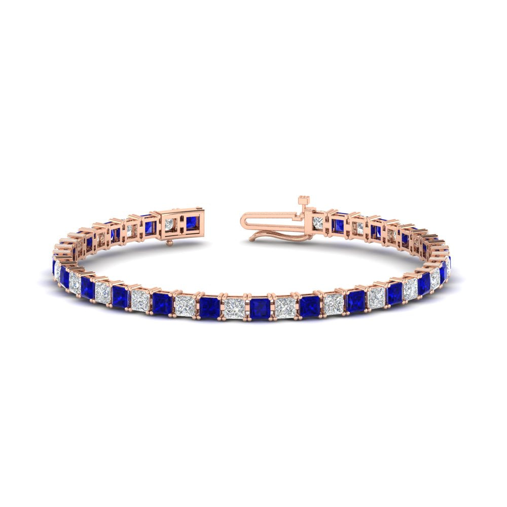 Basket Tennis 11 Ct Square Cut Bracelet