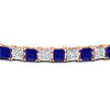 Load image into Gallery viewer, sapphire-basket-tennis-11-ct.-square-cut-bracelet-in-rose-gold-FDBRC10450PRGSABLANGLE5-11.00CT-NL-RG_fe7fcff0-7a27-48cd-adf0-68af7aaa0b39