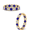 Load image into Gallery viewer, sapphire-bezel-eternity-ring-1.80-carat-in-yellow-gold-FDEWB10558-0.10CTGSABLANGLE3-NL-YG