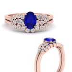 Load image into Gallery viewer, sapphire-bezel-wedding-ring-set-in-rose-gold-FDENS3110OVGSABL-NL-RG-GS.jpg