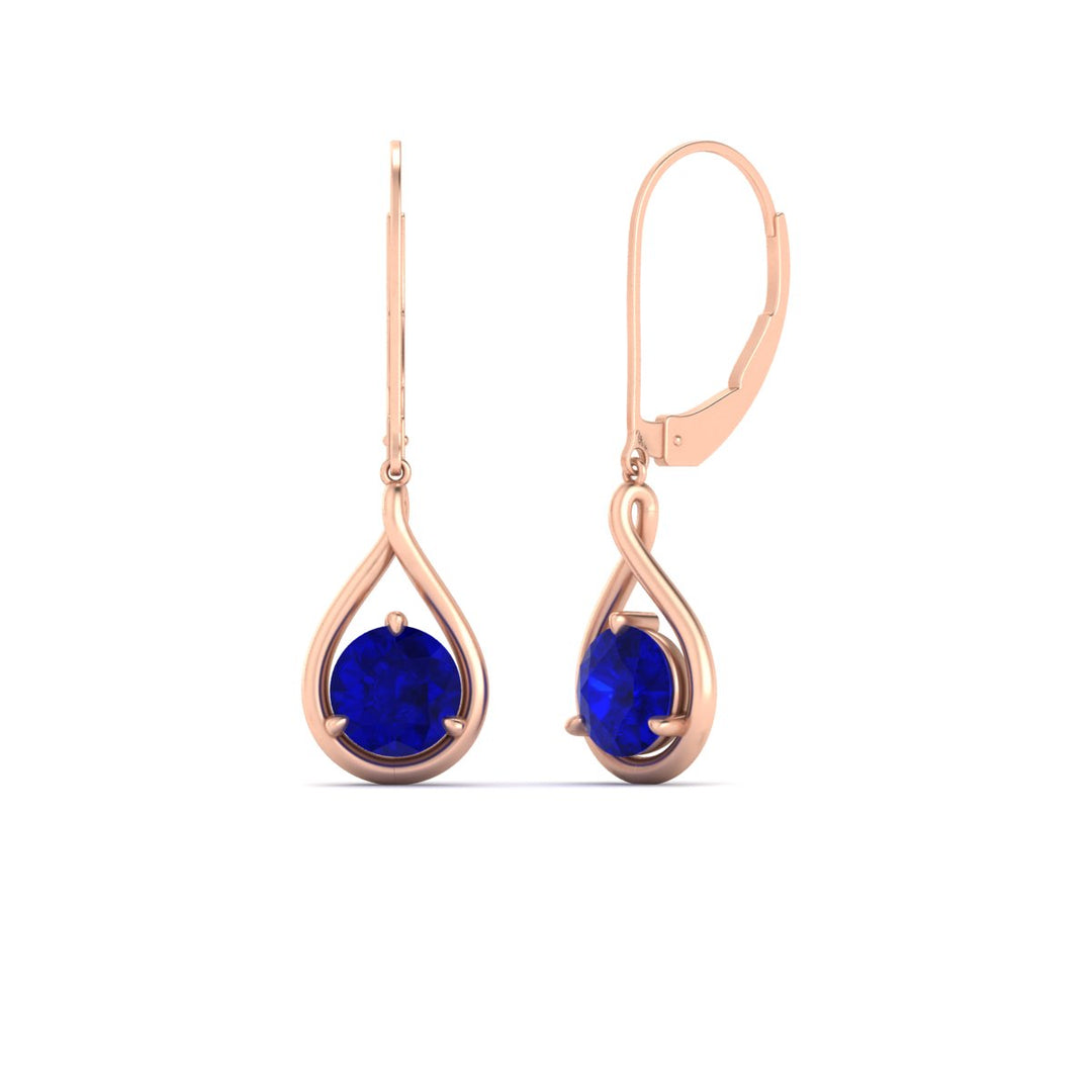 Solitaire Drop Earrings