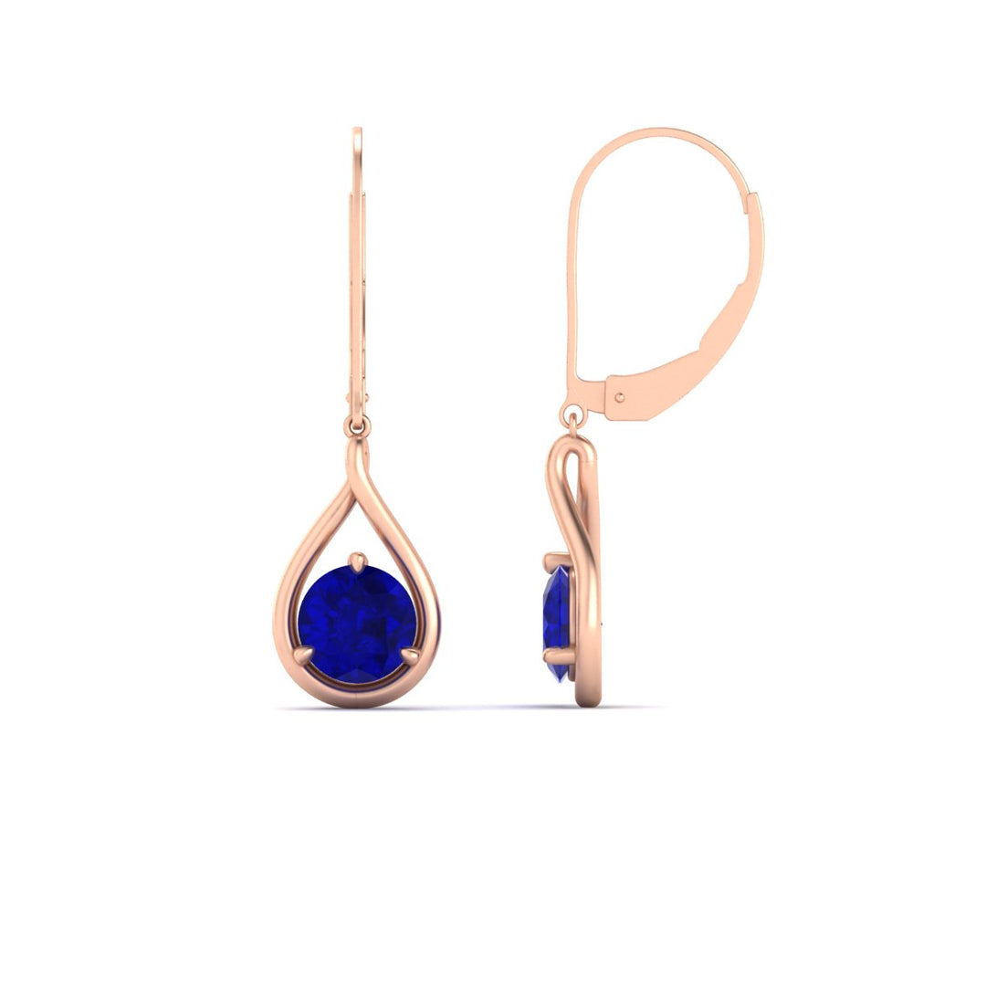Solitaire Drop Earrings