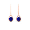 Load image into Gallery viewer, sapphire-diamond-solitaire-drop-earrings-in-rose-gold-fdear11552gsablangle2-nl-rg.jpg?v=1764148218