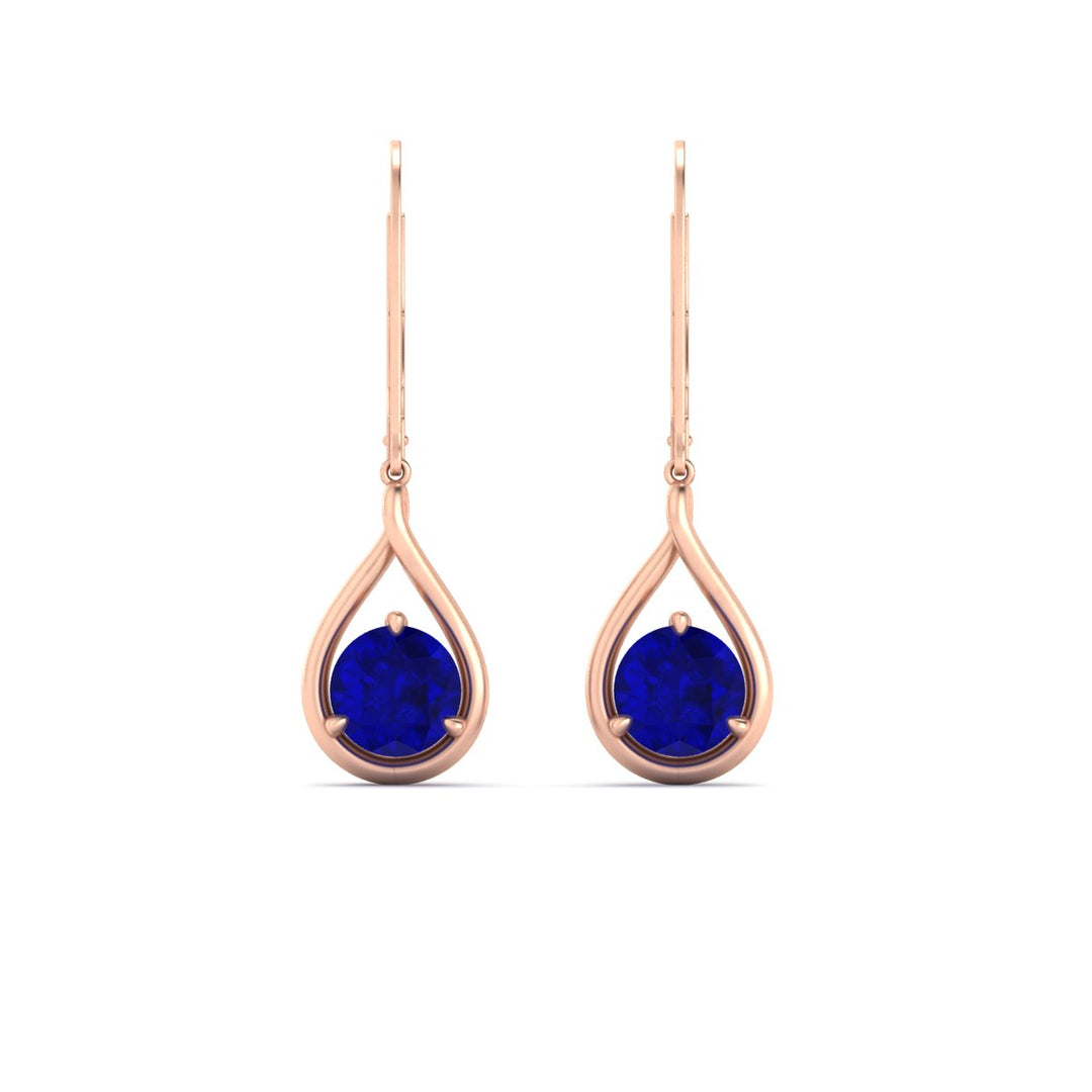 Solitaire Drop Earrings