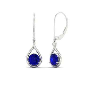 Solitaire Drop Earrings