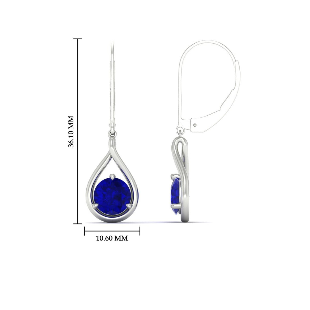 Solitaire Drop Earrings