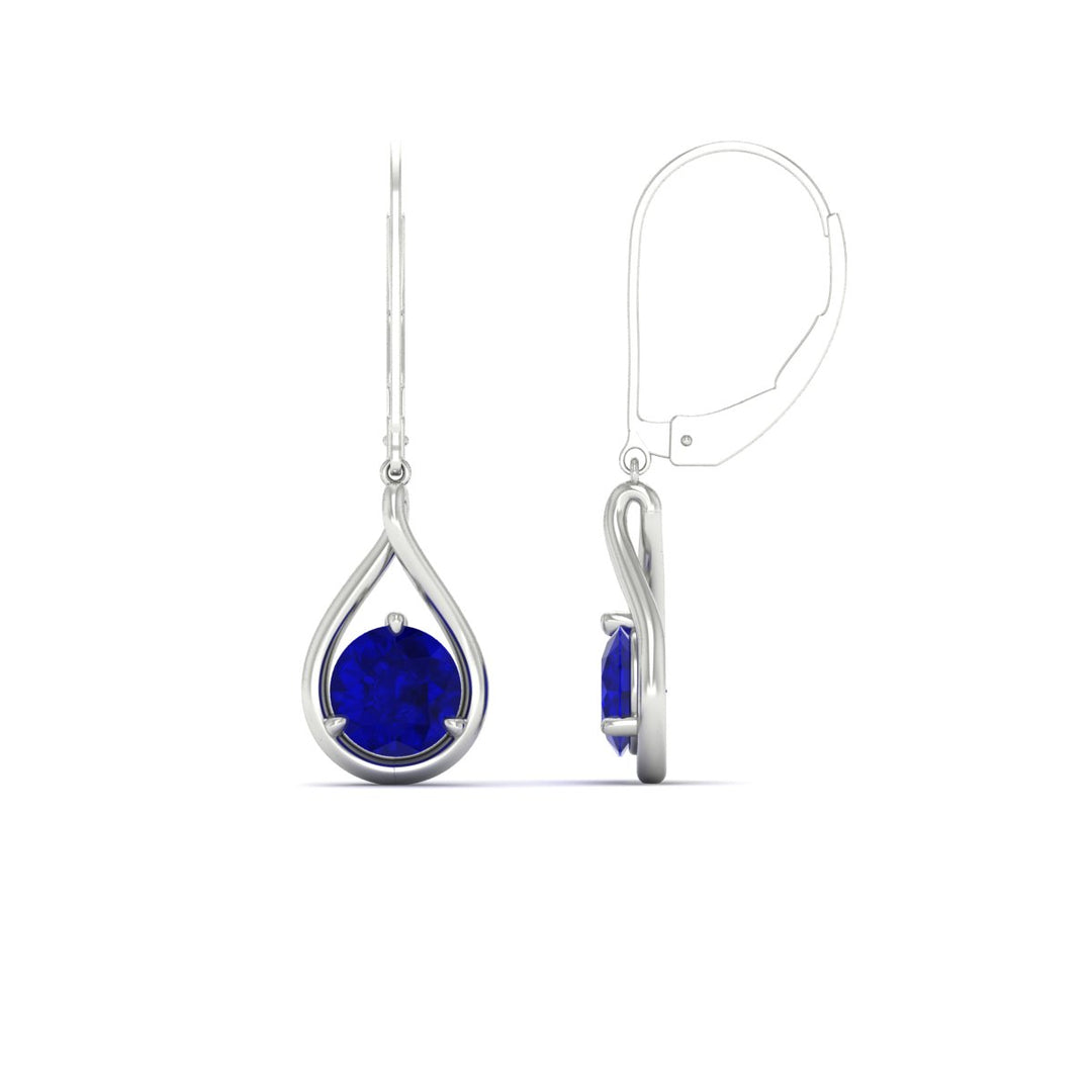 Solitaire Drop Earrings