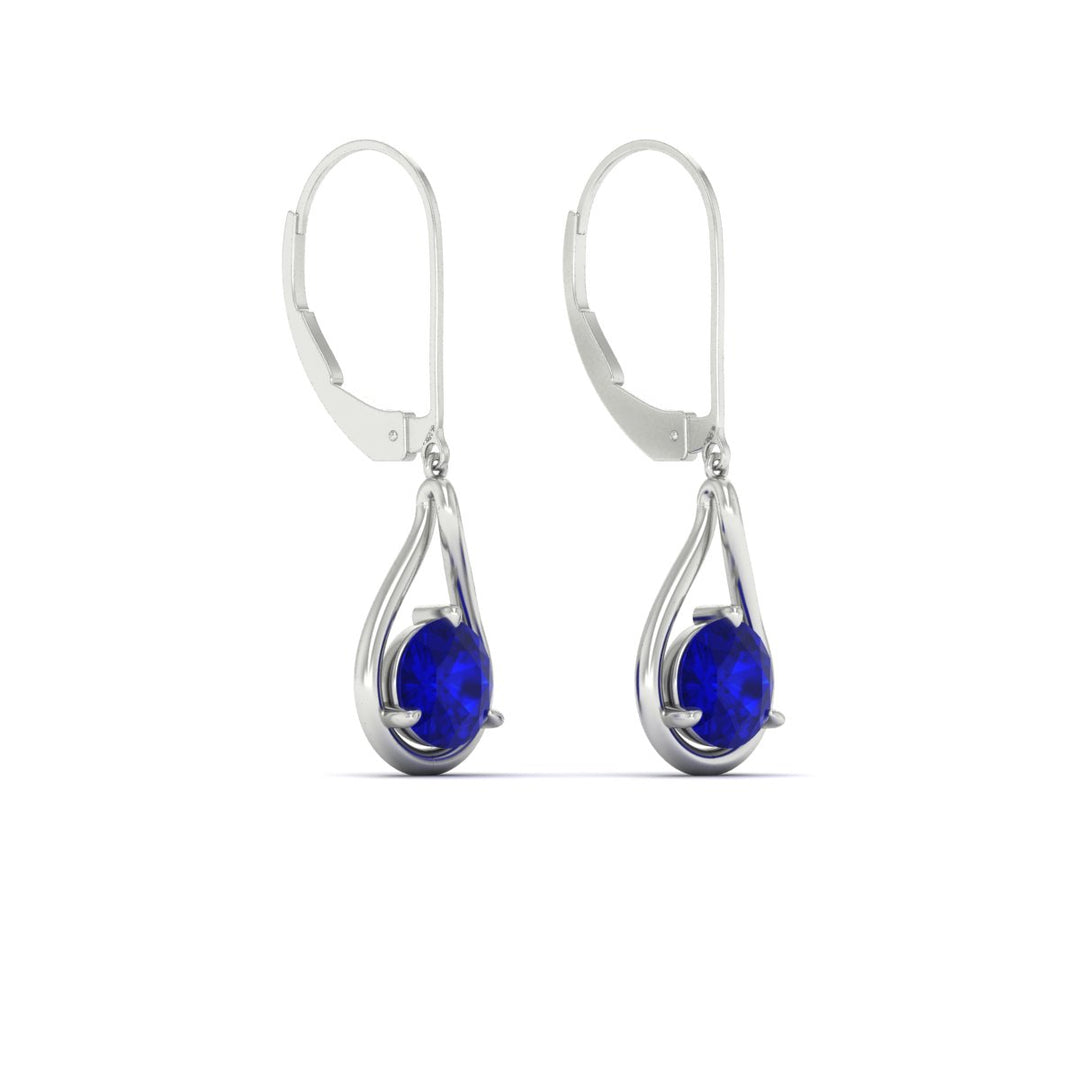 Solitaire Drop Earrings