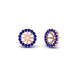 Load image into Gallery viewer, sapphire-earring-jacket-for-2-carat-round-stud-earrings-in-rose-gold-fdear11307gsablangle1-0-50ct-nl-rg.jpg
