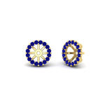 Load image into Gallery viewer, sapphire-earring-jacket-for-2-carat-round-stud-earrings-in-yellow-gold-fdear11307gsablangle1-0-50ct-nl-yg.jpg
