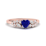 Load image into Gallery viewer, sapphire-heart-cluster-diamond-ring-in-rose-gold-FDENS3110HTRGSABL-NL-RG.jpg
