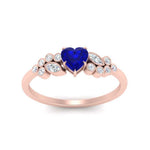 Load image into Gallery viewer, sapphire-heart-cluster-diamond-ring-in-rose-gold-FDENS3110HTRGSABL-NL-RG.jpg
