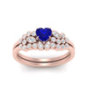 Load image into Gallery viewer, sapphire-heart-cluster-diamond-wedding-ring-set-in-rose-gold-FDENS3110HTGSABL-NL-RG.jpg