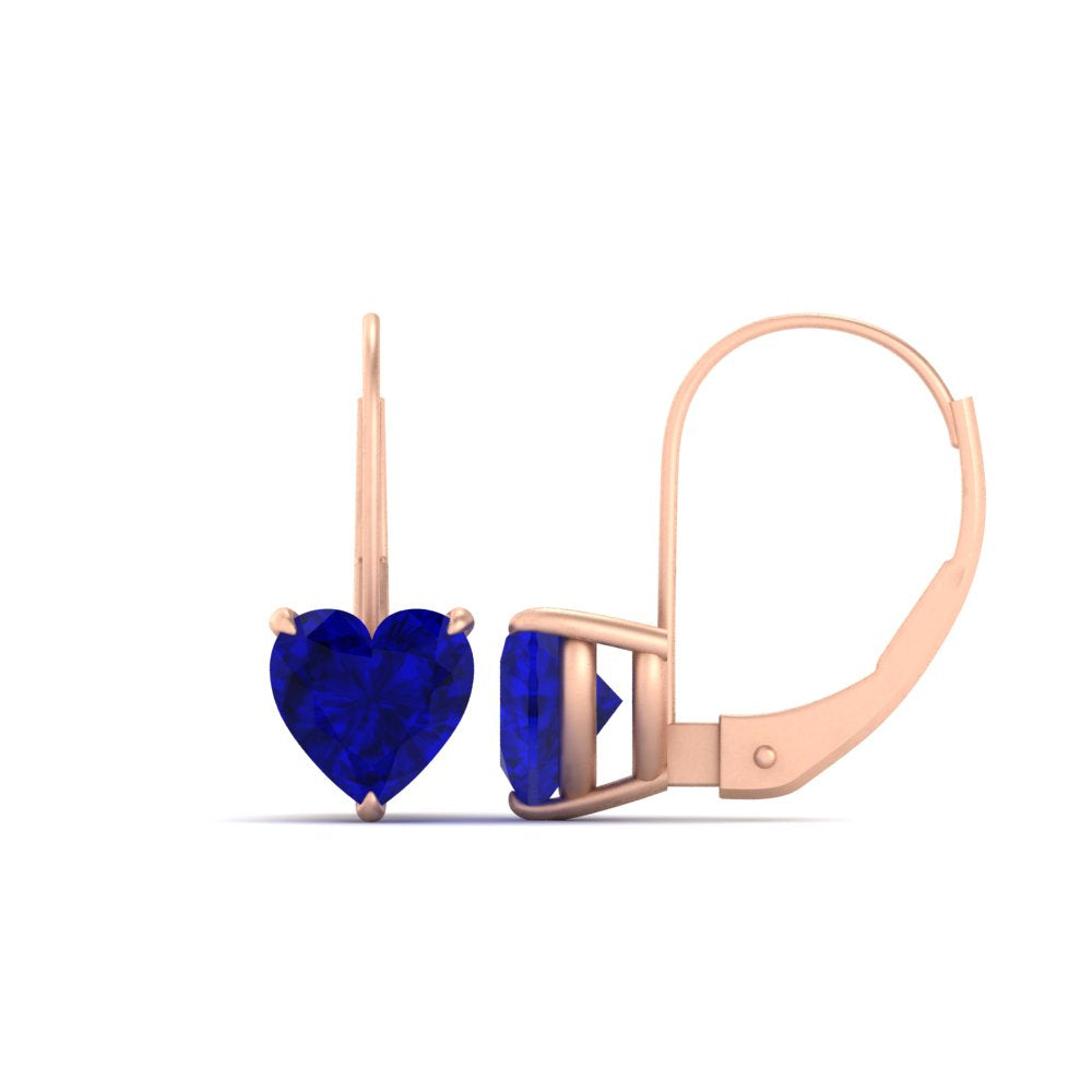 sapphire-heart-solitaire-4-ctw.-Leverback-Earrings-in-rose-gold-FDEAR9225HTGSABL-4.00 CT-NL-RG
