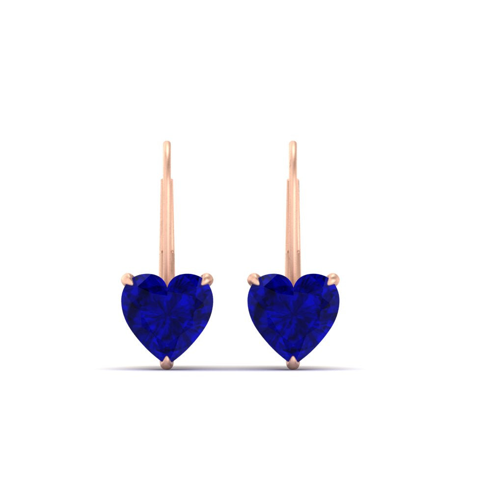 sapphire-heart-solitaire-4-ctw.-Leverback-Earrings-in-rose-gold-FDEAR9225HTGSABL-4.00 CT-NL-RG