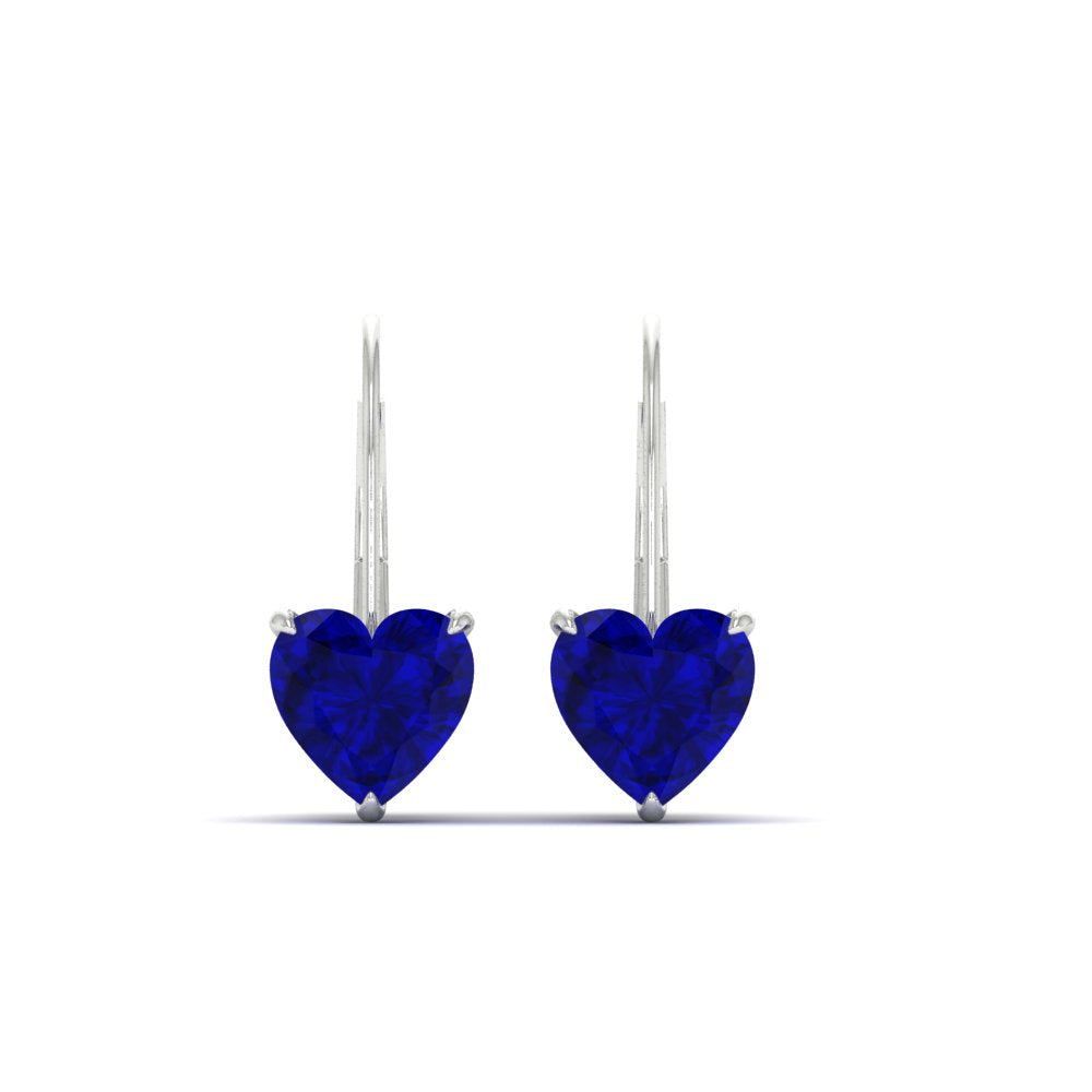 sapphire-heart-solitaire-4-ctw.-Leverback-Earrings-in-white-gold-FDEAR9225HTGSABL-4.00 CT-NL-WG