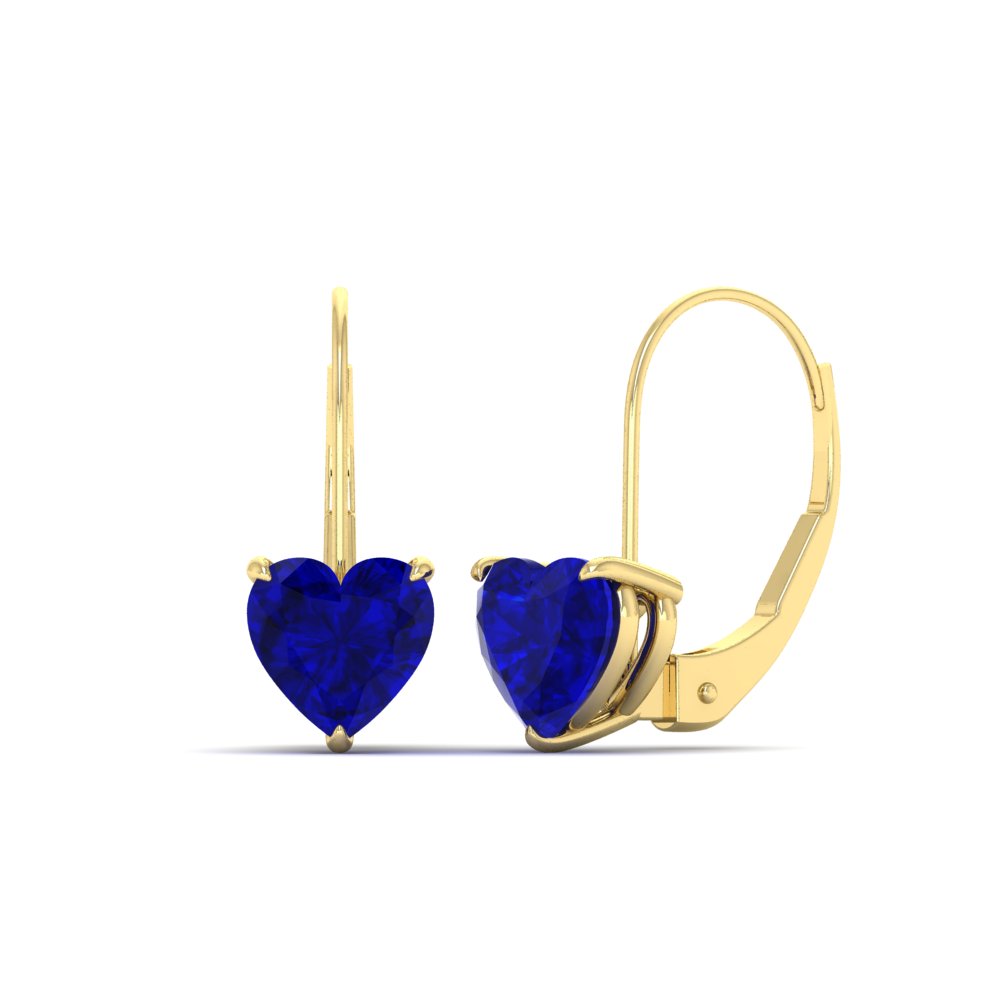 sapphire-heart-solitaire-4-ctw.-Leverback-Earrings-in-yellow-gold-FDEAR9225HTGSABL-4.00 CT-NL-YG