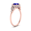 Load image into Gallery viewer, sapphire-leaf-square-antique-diamond-ring-in-FD10044RGSABLANGLE3-NL-RG-GS