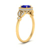 Load image into Gallery viewer, sapphire-leaf-square-antique-diamond-ring-in-FD10044RGSABLANGLE3-NL-YG-GS
