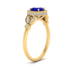 Load image into Gallery viewer, sapphire-leaf-square-antique-diamond-ring-in-FD10044RGSABLANGLE3-NL-YG-GS
