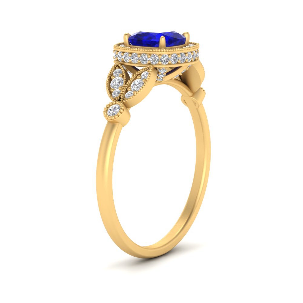 sapphire-leaf-square-antique-diamond-ring-in-FD10044RGSABLANGLE3-NL-YG-GS