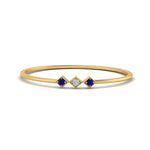 Load image into Gallery viewer, sapphire-minimalist-3-stone-band-in-yellow-gold-FD9411RORGSABL-NL-YG.jpg
