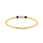 Load image into Gallery viewer, sapphire-minimalist-3-stone-band-in-yellow-gold-FD9411RORGSABL-NL-YG.jpg
