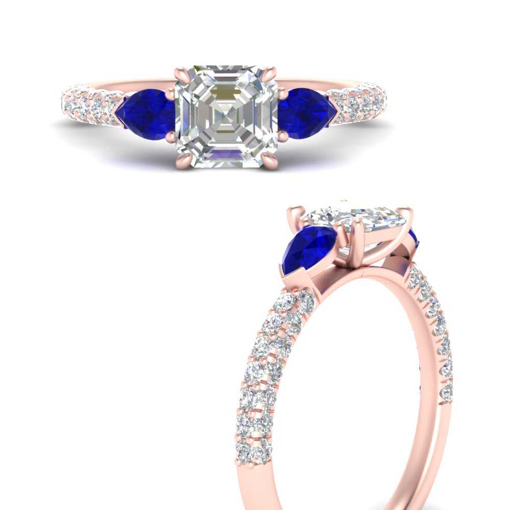sapphire-pear-accented-3-row-asscher-cut-engagement-ring-in-rose-gold-FD9982ASRGSABLANGLE3-NL-RG