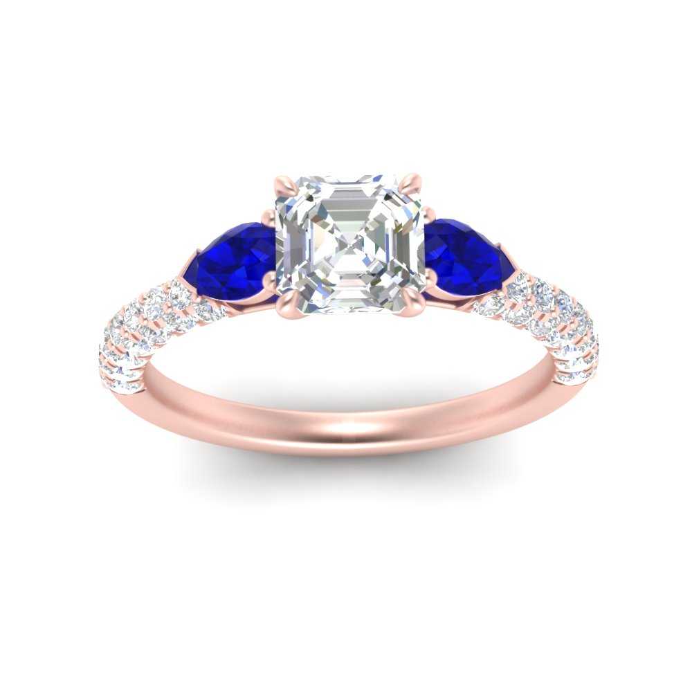 sapphire-pear-accented-3-row-asscher-cut-engagement-ring-in-rose-gold-FD9982ASRGSABLANGLE3-NL-RG