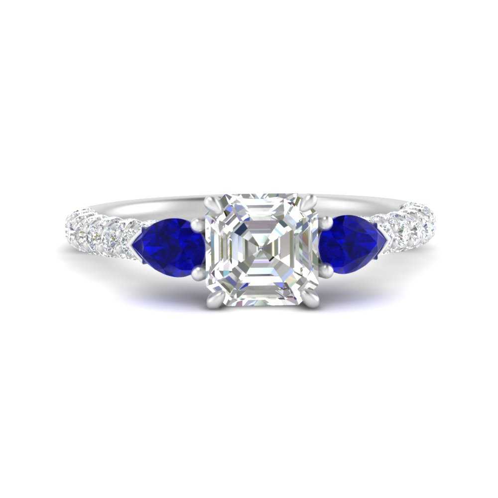 sapphire-pear-accented-3-row-asscher-cut-engagement-ring-in-white-gold-FD9982ASRGSABLANGLE3-NL-WG