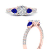 Load image into Gallery viewer, sapphire-pear-accented-3-row-cushion-cut-engagement-ring-in-rose-gold-FD9982CURGSABLANGLE3-NL-RG