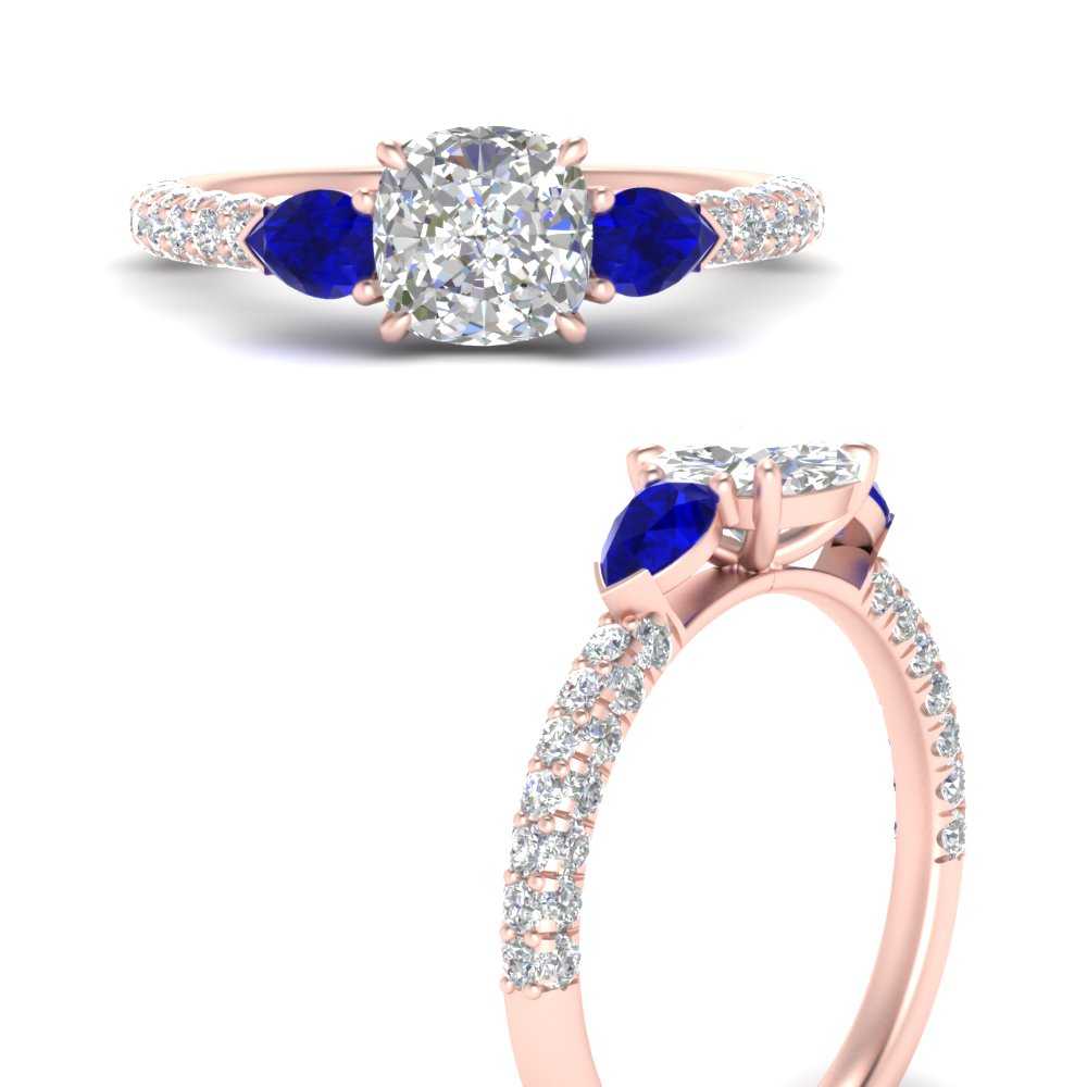 sapphire-pear-accented-3-row-cushion-cut-engagement-ring-in-rose-gold-FD9982CURGSABLANGLE3-NL-RG