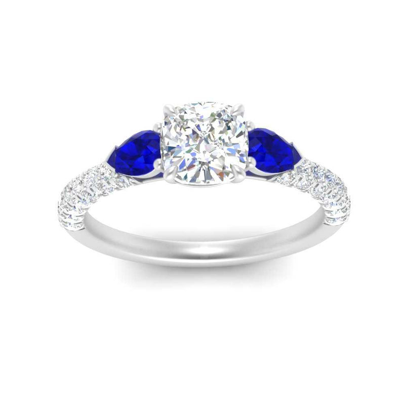 sapphire-pear-accented-3-row-cushion-cut-engagement-ring-in-white-gold-FD9982CURGSABLANGLE3-NL-WG