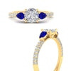 Load image into Gallery viewer, sapphire-pear-accented-3-row-cushion-cut-engagement-ring-in-yellow-gold-FD9982CURGSABLANGLE3-NL-YG