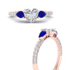 Load image into Gallery viewer, sapphire-pear-accented-3-row-heart-shaped-engagement-ring-in-rose-gold-FD9982HTRGSABLANGLE3-NL-RG