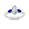 Load image into Gallery viewer, sapphire-pear-accented-3-row-marquise-cut-engagement-ring-in-white-gold-FD9982MQRGSABLANGLE3-NL-WG