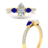 Load image into Gallery viewer, sapphire-pear-accented-3-row-marquise-cut-engagement-ring-in-yellow-gold-FD9982MQRGSABLANGLE3-NL-YG