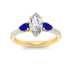 Load image into Gallery viewer, sapphire-pear-accented-3-row-marquise-cut-engagement-ring-in-yellow-gold-FD9982MQRGSABLANGLE3-NL-YG