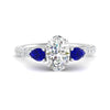 Load image into Gallery viewer, sapphire-pear-accented-3-row-oval-shaped-engagement-ring-in-white-gold-FD9982OVRGSABLANGLE3-NL-WG