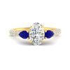 Load image into Gallery viewer, sapphire-pear-accented-3-row-oval-shaped-engagement-ring-in-yellow-gold-FD9982OVRGSABLANGLE3-NL-YG
