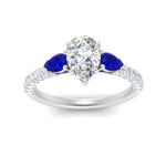 Load image into Gallery viewer, sapphire-pear-accented-3-row-pear-shaped-engagement-ring-in-white-gold-FD9982PERGSABLANGLE3-NL-WG
