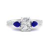 Load image into Gallery viewer, sapphire-pear-accented-3-row-radiant-cut-engagement-ring-in-white-gold-FD9982RARGSABLANGLE3-NL-WG