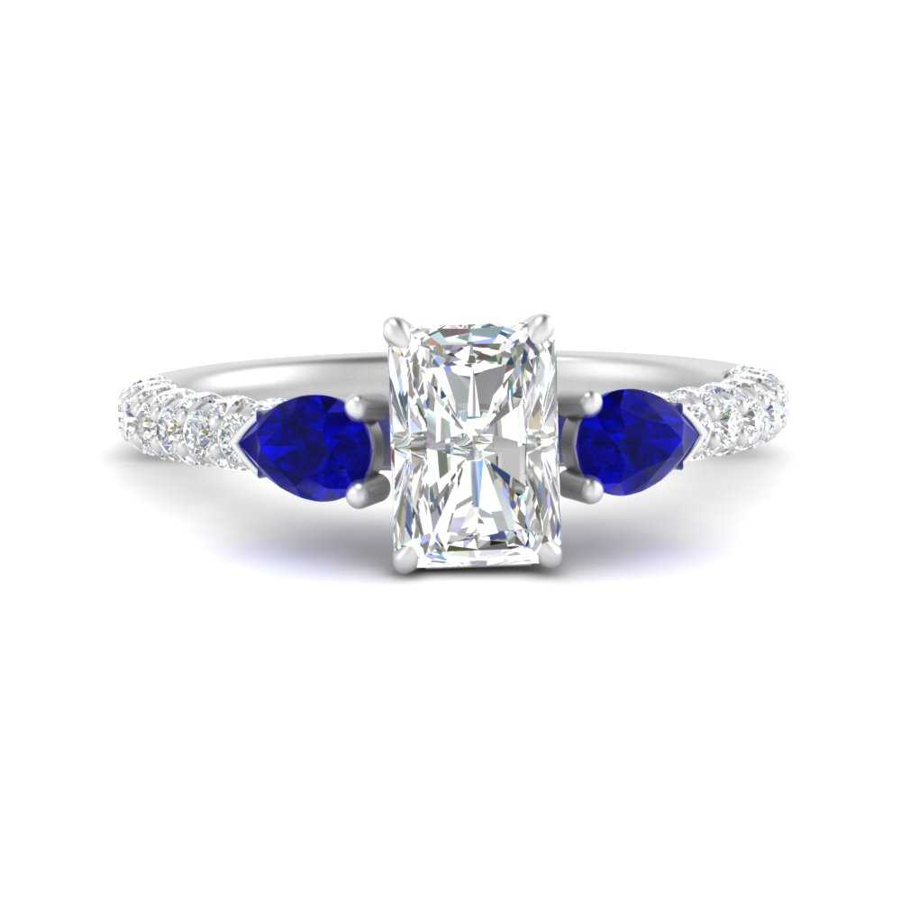 sapphire-pear-accented-3-row-radiant-cut-engagement-ring-in-white-gold-FD9982RARGSABLANGLE3-NL-WG
